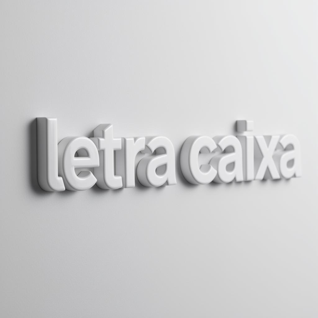 Letras Caixa em PVC